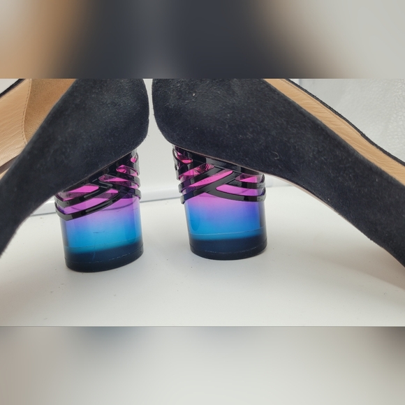 Nicholas Kirkwood ‘Zaha’ Suede Resin heels 36 1/2  made in Italy - Picture 10 of 12